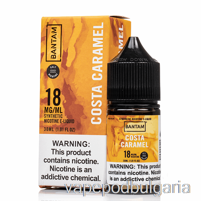 Vape 10000 Дръпки Costa Caramel - Bantam Salts - 30ml 48mg